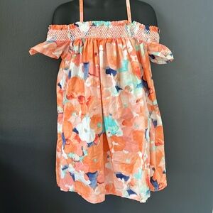 Janie & Jack girls off the shoulder dress size 5